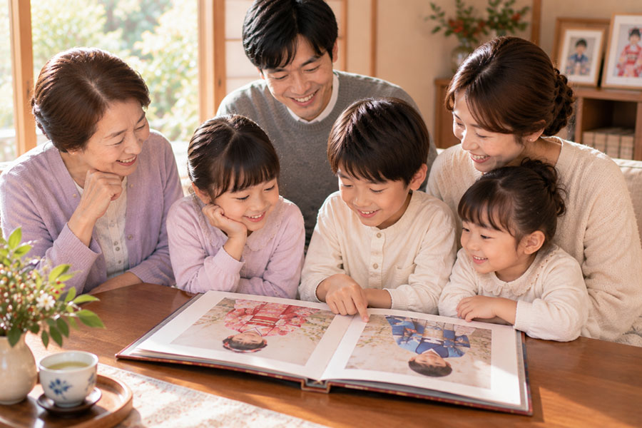 七五三を家族の記憶に