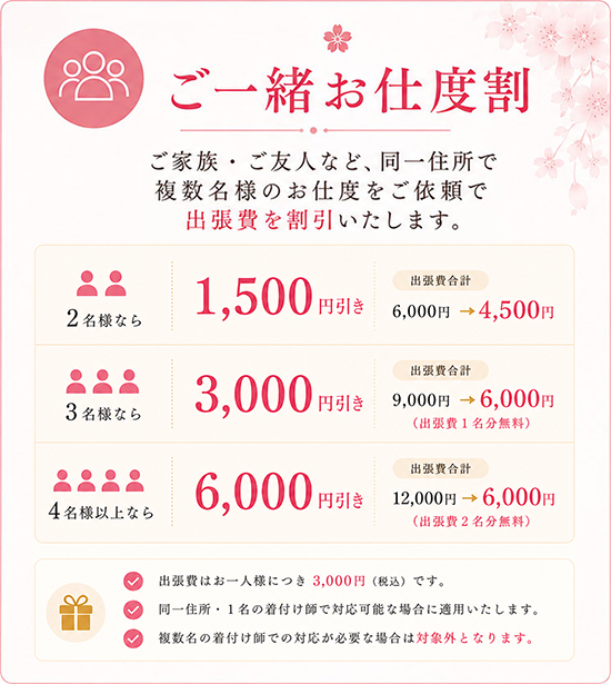 ご一緒お仕度割