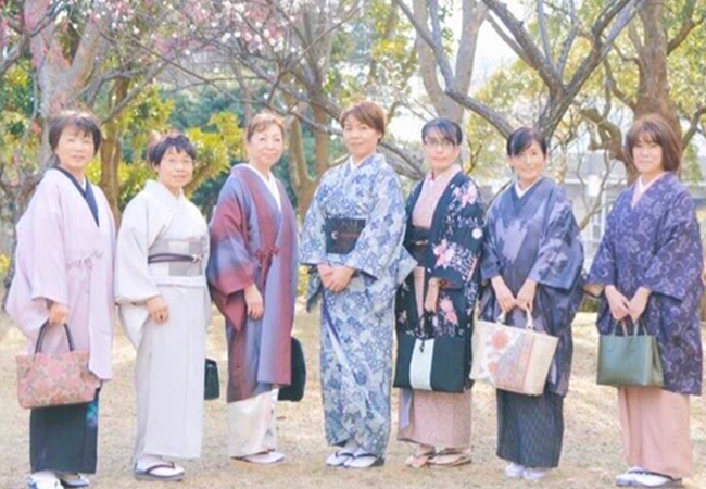 最後は着物でお出かけ会！
