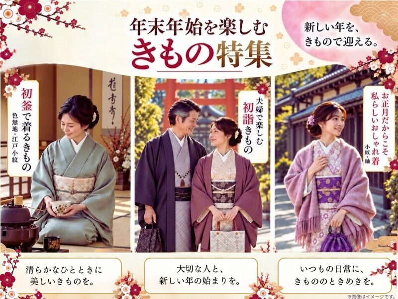 年末年始に楽しむきもの特集